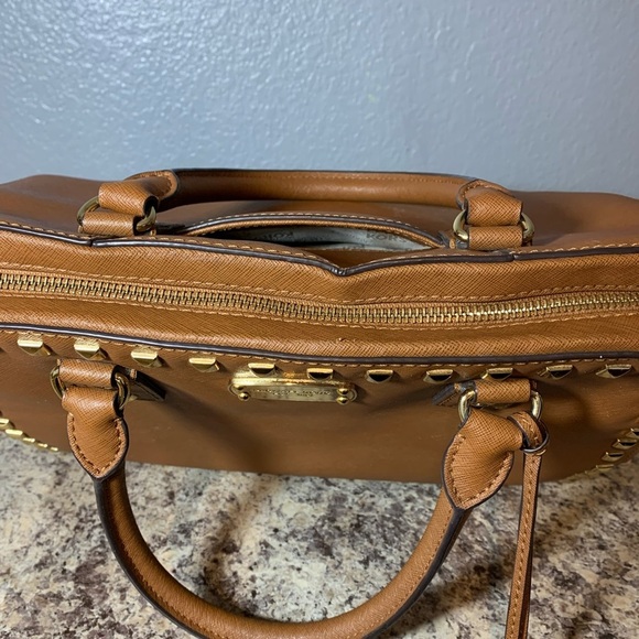 Michael Kors Studded Leather Handbag - Picture 3 of 16